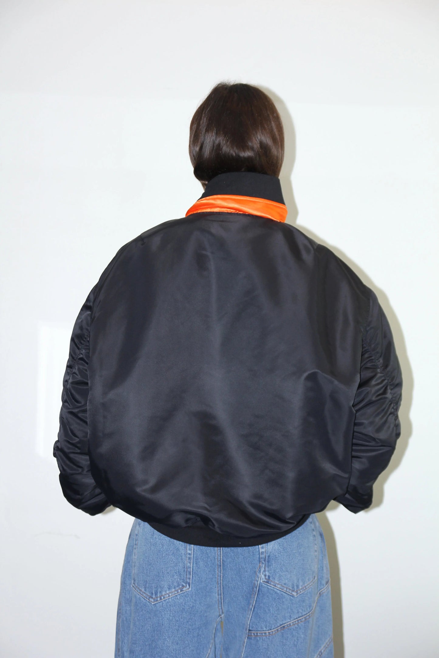 BOMBERS NOIR COL ORANGE - RIZ POLI soemshop - RIZ POLI