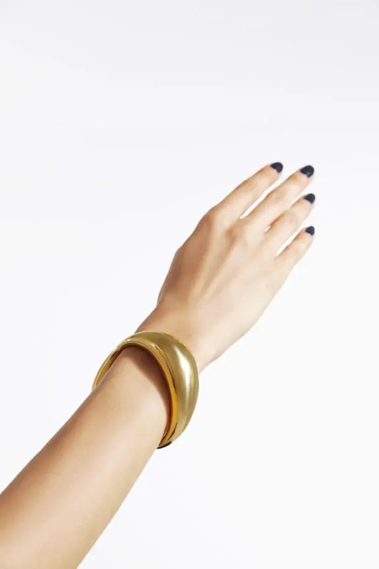 BRACELET RIGIDE ASYMÉTRIQUE ROND EN OR - MAM soemshop - MAM