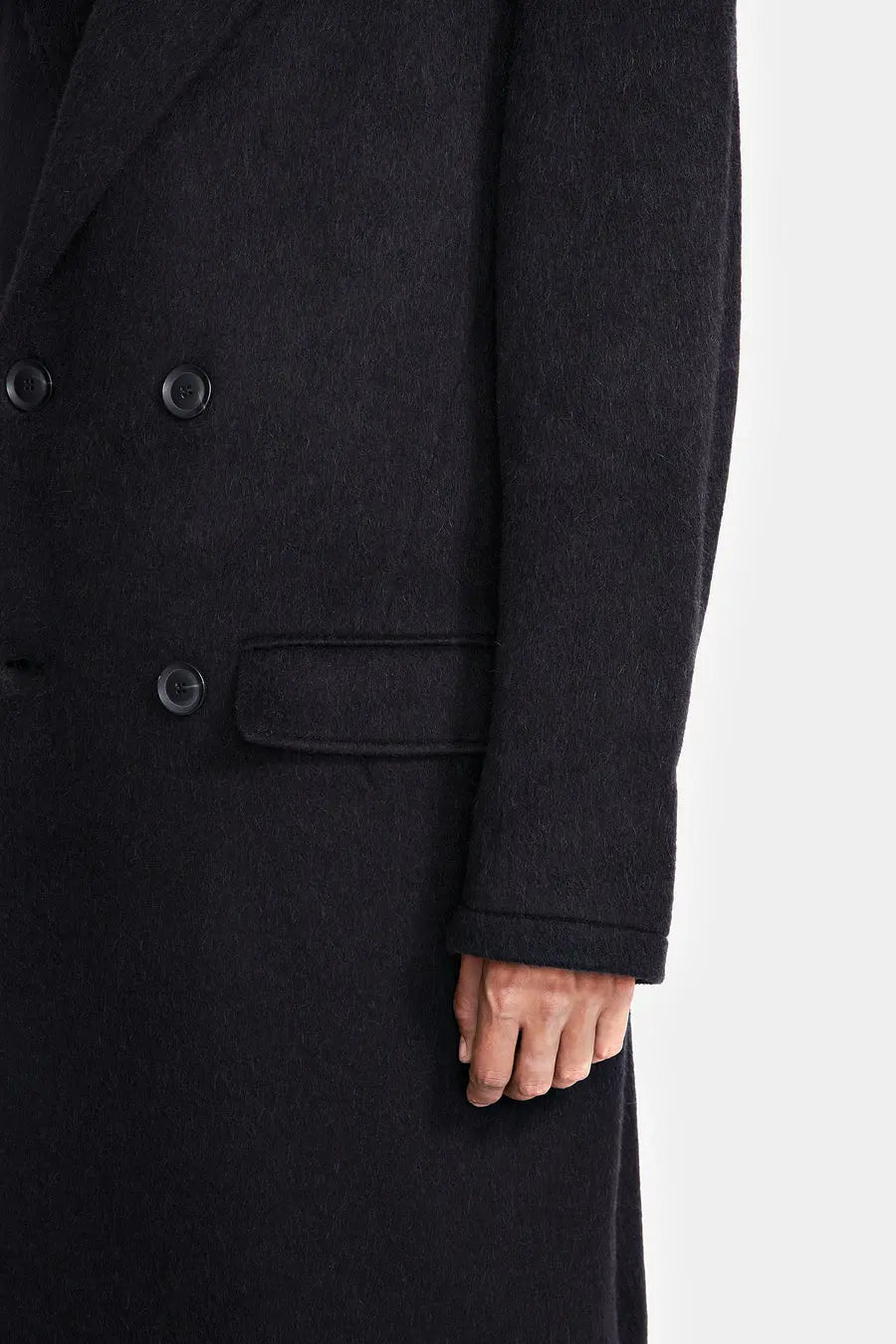 MANTEAU DOUBLE CROISURE OVERSIZE EN LAINE - LOUIS GABRIEL NOUCHI soemshop - Louis Gabriel Nouchi