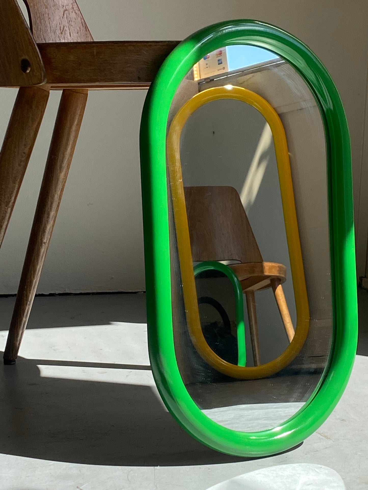 MIROIR OVALE VERT - KERSTEN soemshop - KERSTEN