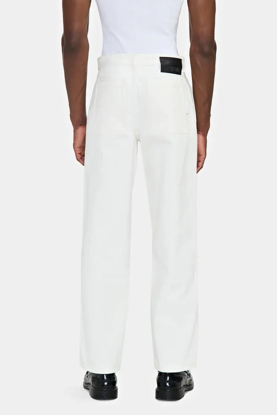 PANTALON DROIT 5 POCHES EN DENIM BLANC - LOUIS GABRIELLE NOUCHI soemshop - Louis Gabriel Nouchi
