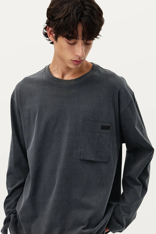 TEE-SHIRT GRIS MANCHE LONGUE - SOLID HOMME soemshop - SOLID HOMME