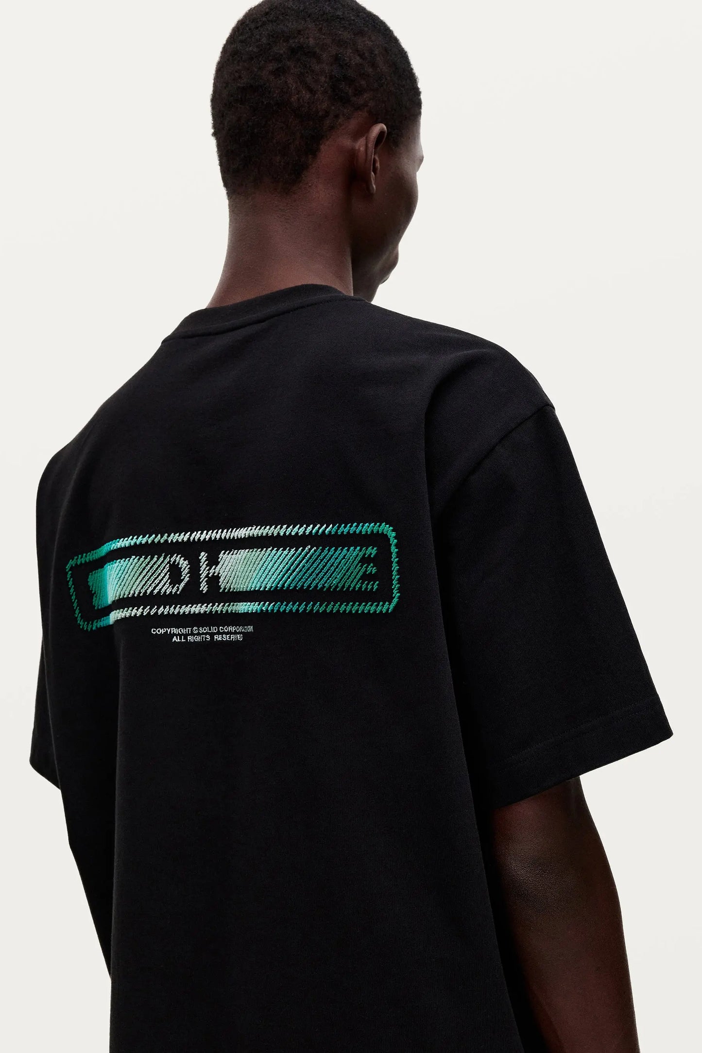 TEE-SHIRT MANCHE COURTE NOIR - SOLID HOMME soemshop - SOLID HOMME