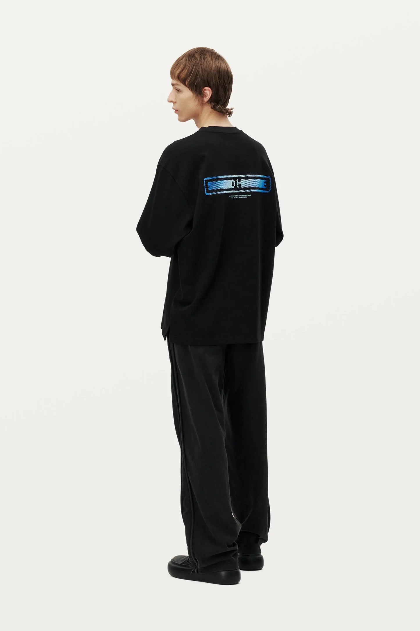 TEE-SHIRT NOIR MANCHE LONGUE - SOLID HOMME soemshop - SOLID HOMME