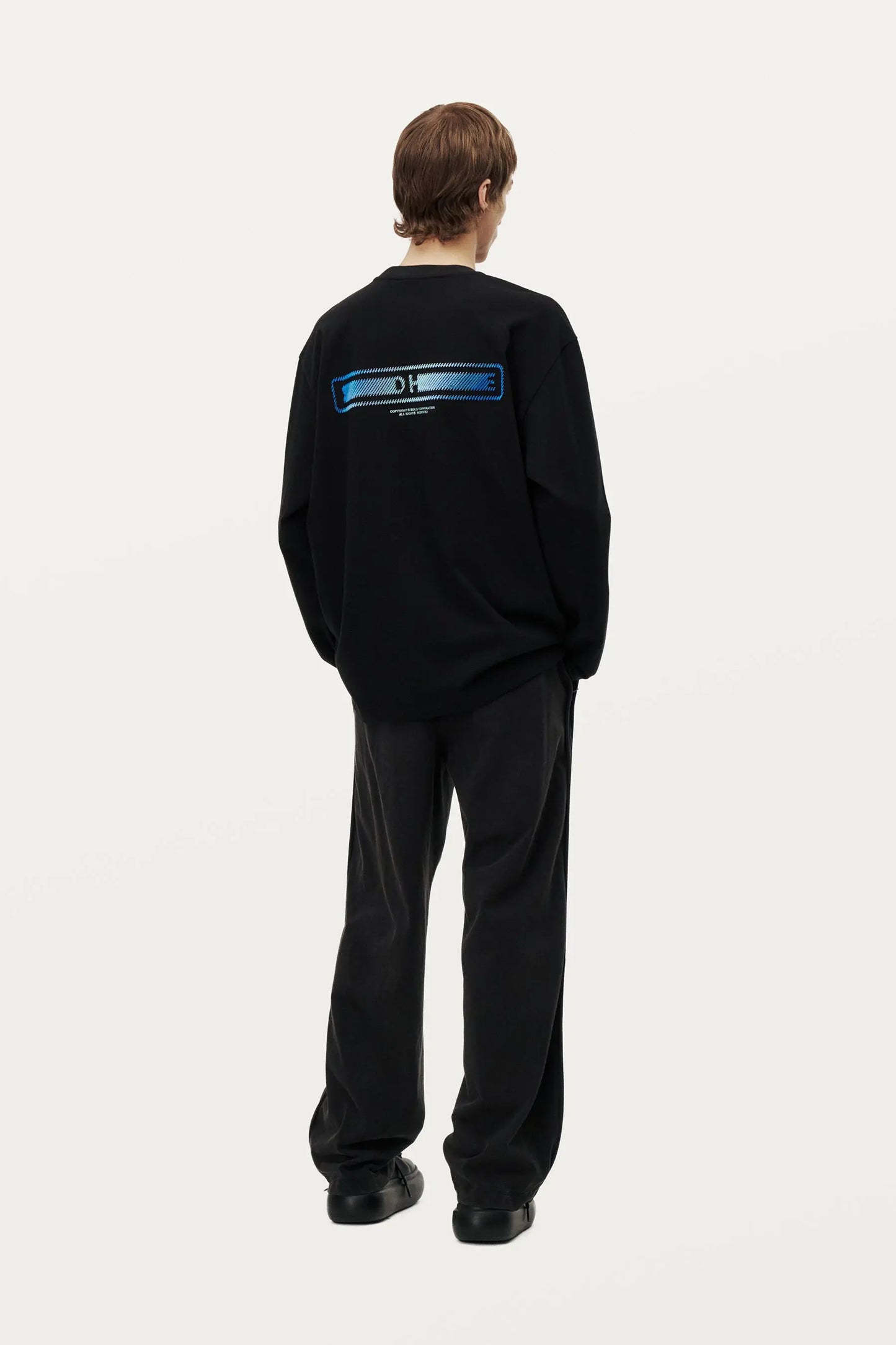 TEE-SHIRT NOIR MANCHE LONGUE - SOLID HOMME soemshop - SOLID HOMME