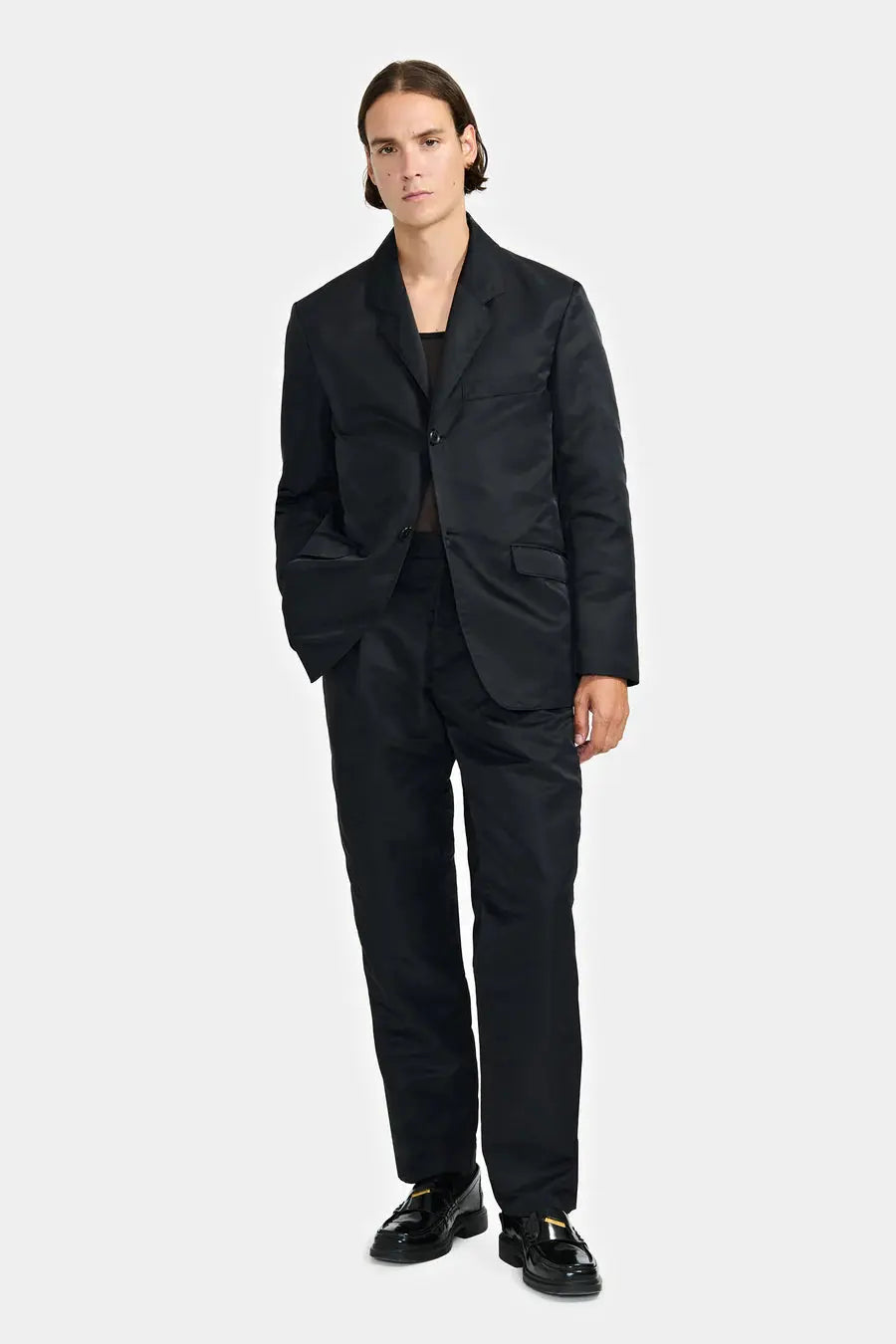 VESTE BLAZER COUPE CLASSIQUE EN NYLON RECYCLÉ - LOUIS GABRIEL NOUCHI soemshop - Louis Gabriel Nouchi