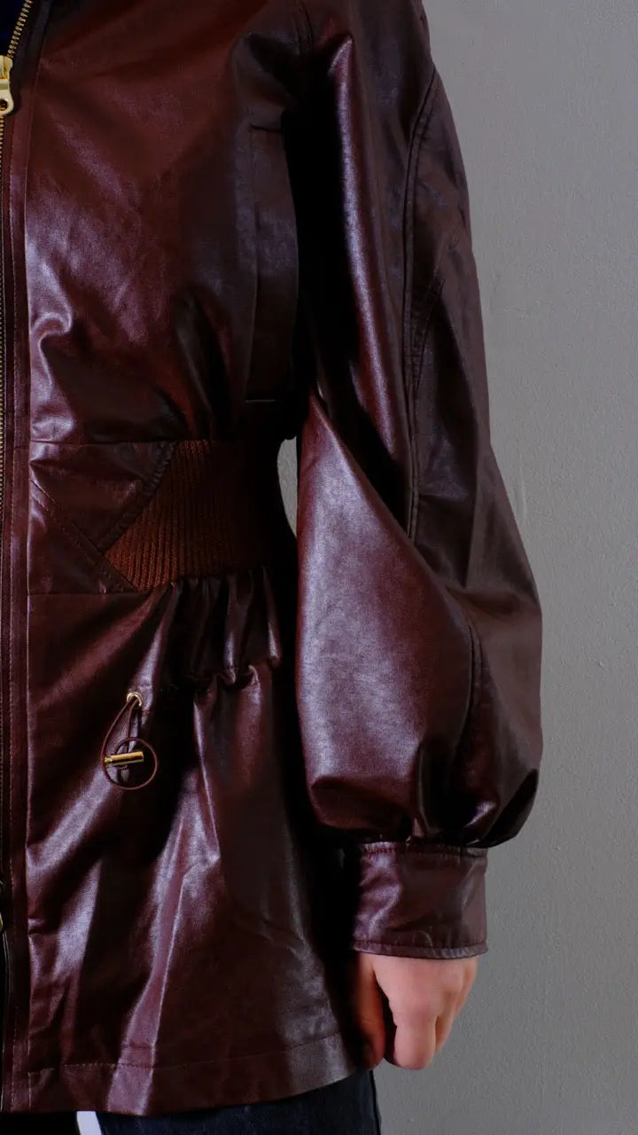 MANTEAU CEINTRÉ MARRON- LIE soemshop- LIE