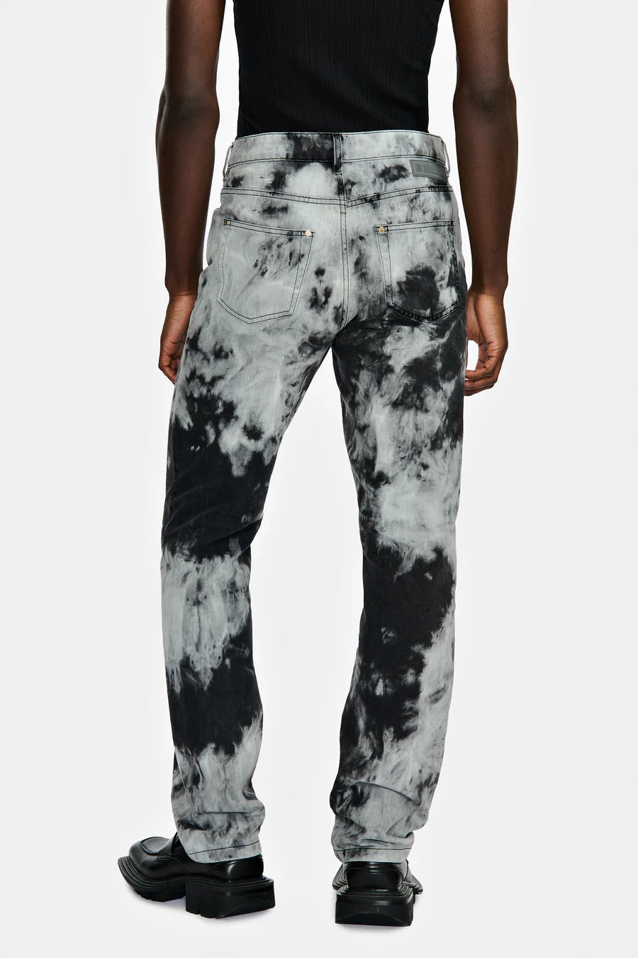 PANTALON 5 POCHES EN DENIM SMOKE - LOUIS GABRIEL NOUCHI