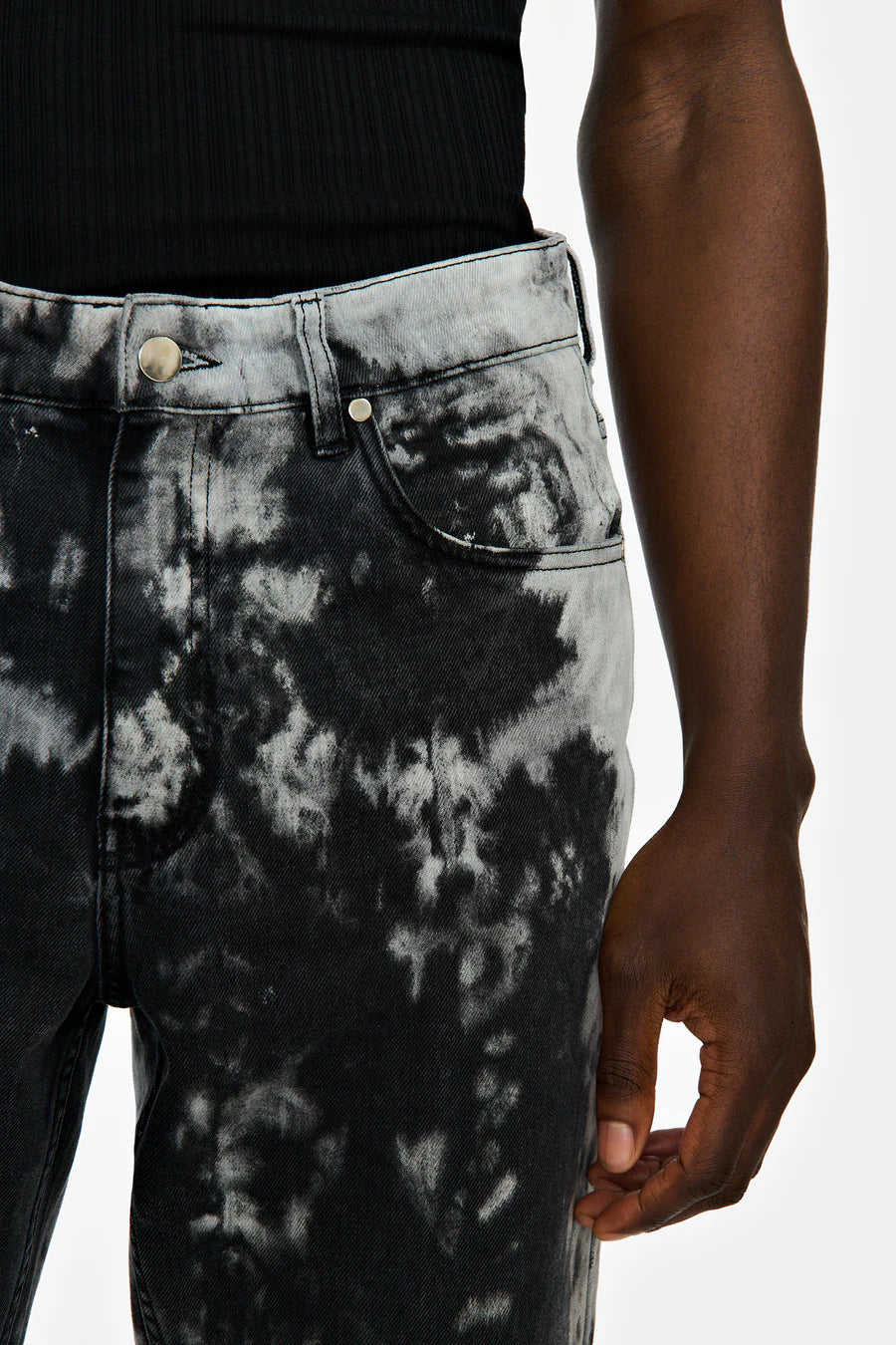 PANTALON 5 POCHES EN DENIM SMOKE - LOUIS GABRIEL NOUCHI