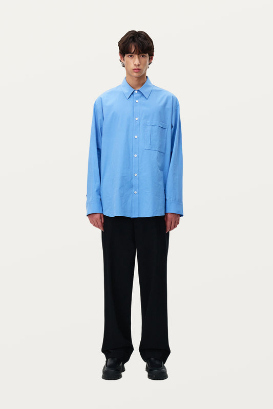 CHEMISE BLEU - SOLID HOMME