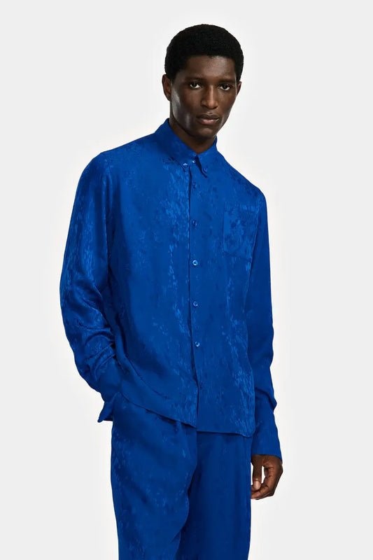 CHEMISE À DOUBLE MANCHETTE EN JACQUARD DROPS - LOUIS GABRIEL NOUCHI soemshop - LOUIS GABRIEL NOUCHI