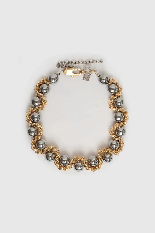 COLLIER SERPENT CHUNKY ARGENT ET DORÉ - KITESY MARTIN STUDIO soemshop