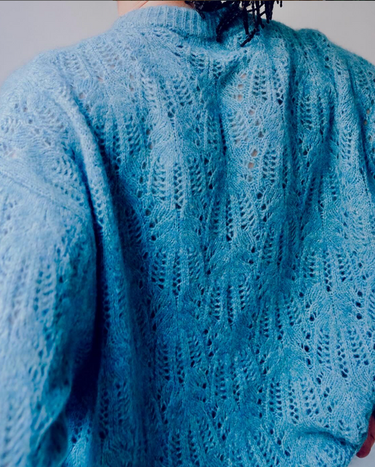 PULL MAILLE AJOURÉE AQUA - ATOMOFACTORY