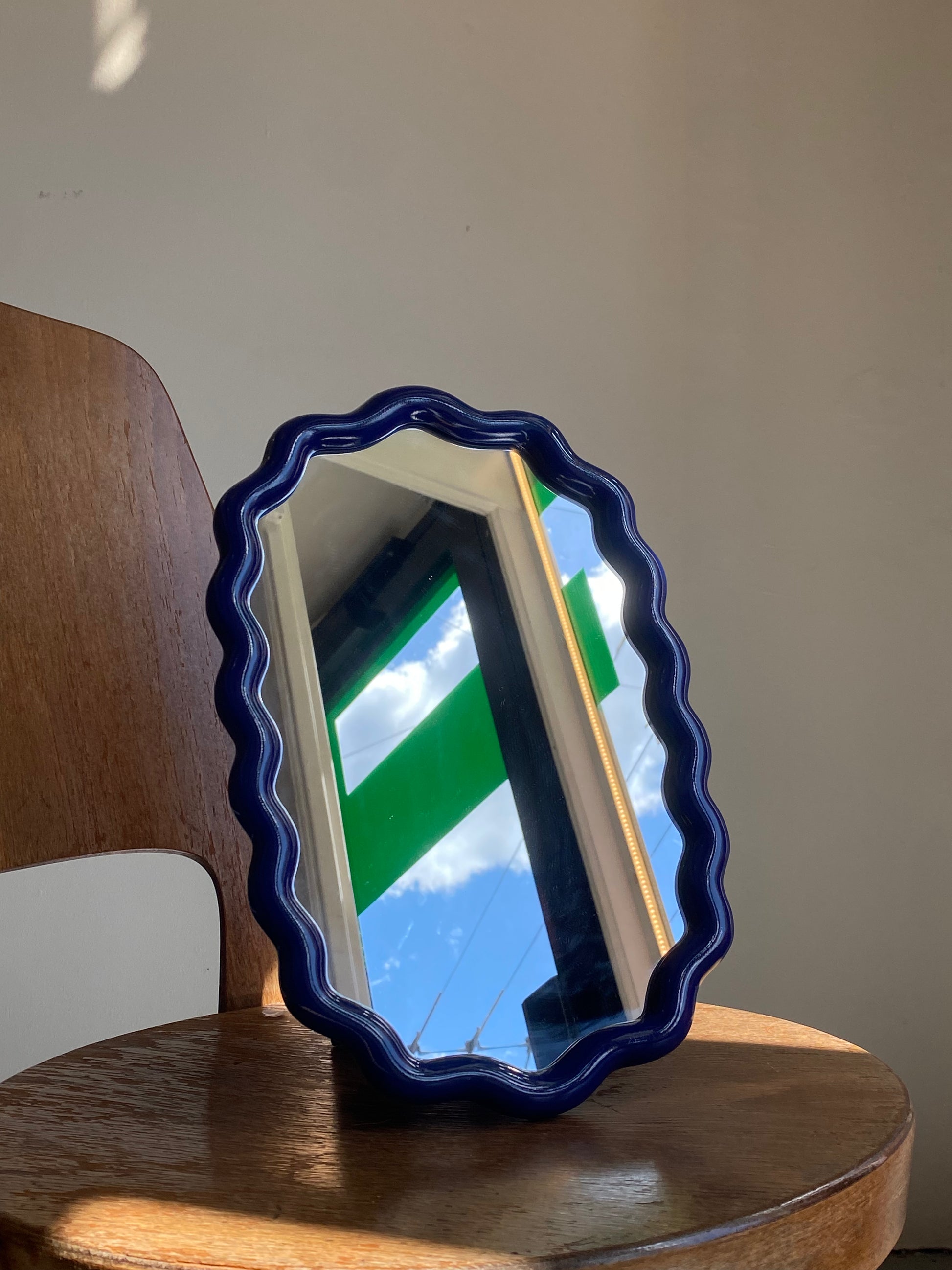 MIROIR ONDULÉ MARINE - KERSTEN soemshop - KERSTEN