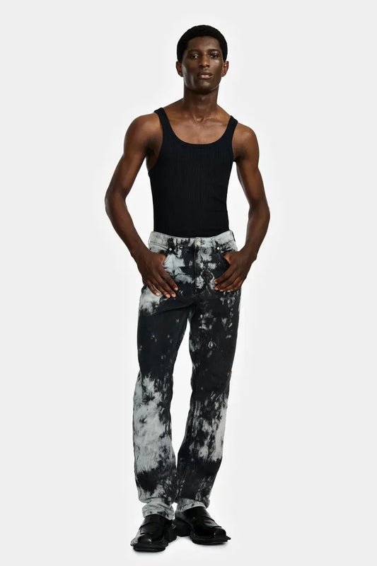 PANTALON 5 POCHES EN DENIM SMOKE - LOUIS GABRIEL NOUCHI soemshop - LOUIS GABRIEL NOUCHI