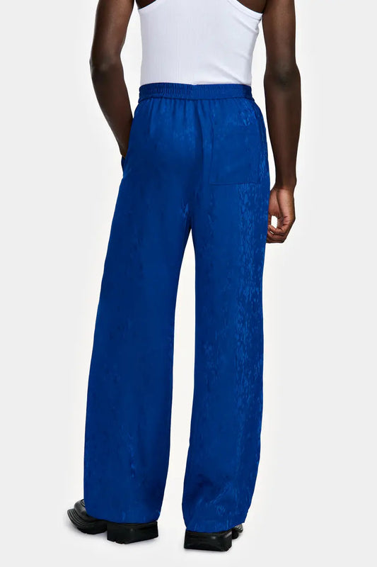 PANTALON LARGE EN JACQUARD DROPS BLEU - LOUIS GABRIEL NOUCHI soemshop - LOUIS GABRIEL NOUCHI