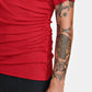 T-SHIRT PLISSÉ FLUIDE EN JERSEY CÔTELÉ- LOUIS GABRIEL NOUCHI soemshop - Louis Gabriel Nouchi