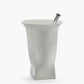 VASE BLANC AVEC TUBE EN VERRE KRISS VAN ASSCHE X SERAX soemshop