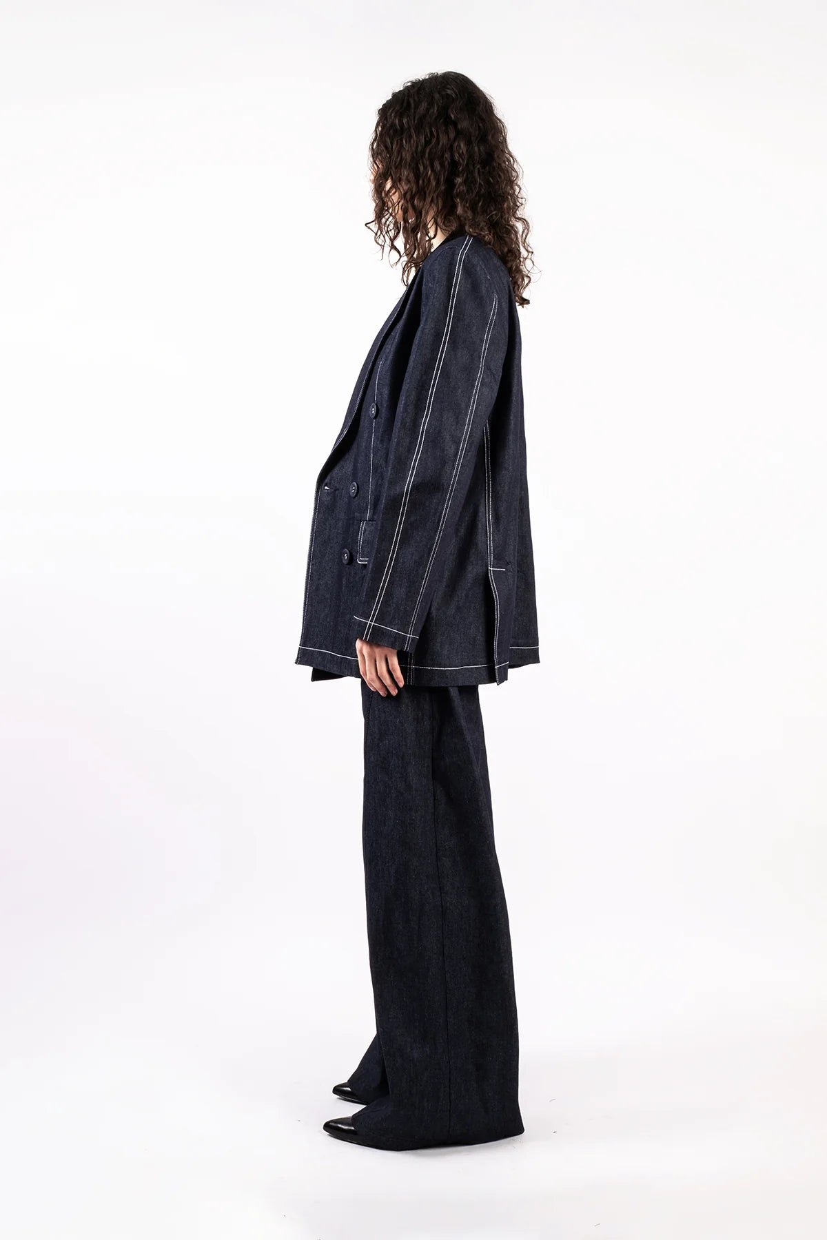 VESTE OVERSIZE DENIM BRUT- ARMINE OHANYAN