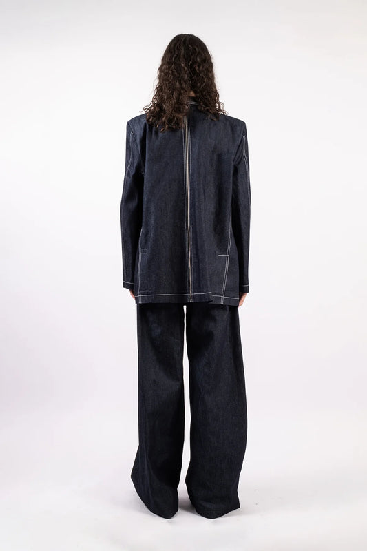 VESTE OVERSIZE DENIM BRUT- ARMINE OHANYAN