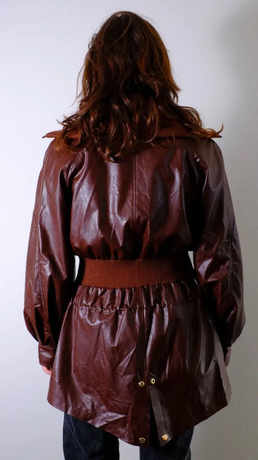 MANTEAU CEINTRÉ MARRON- LIE soemshop- LIE